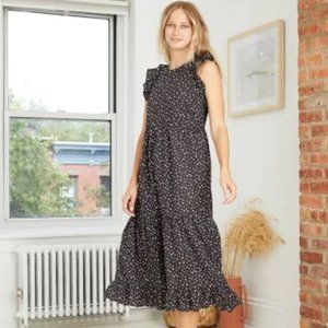 Universal Threads Floral Flutter Maxi Dress Small